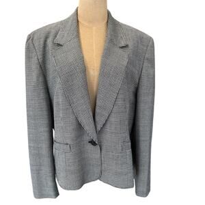 "PENDELTON" 100% Pure Virgin Wool Blazer,16, Houndstooth Pattern,Workwear,Office